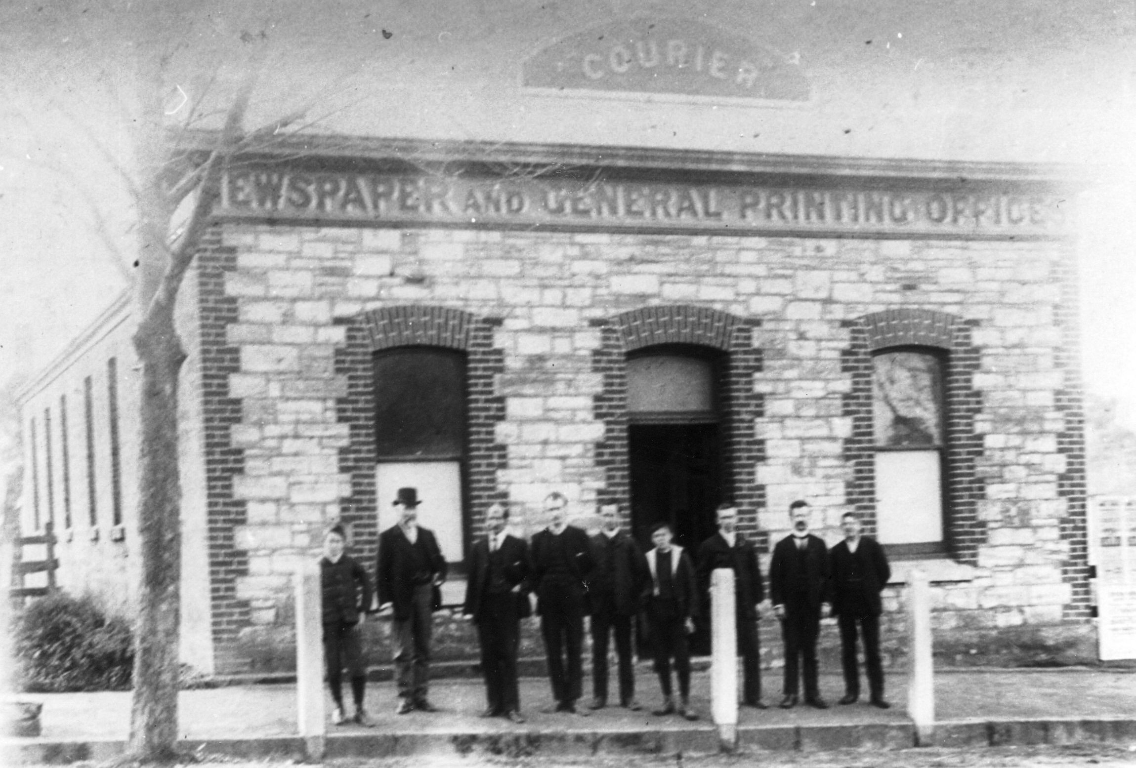 Courier Newspaper and General Printing Office at 71 Gawler Street Mount Barker, S. Aust., Circa 1910