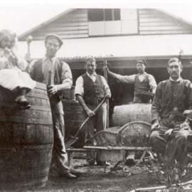 Helens Test : Staff outside Tatachilla Wine Cellars, McLaren Vale, South Australia, 1907.